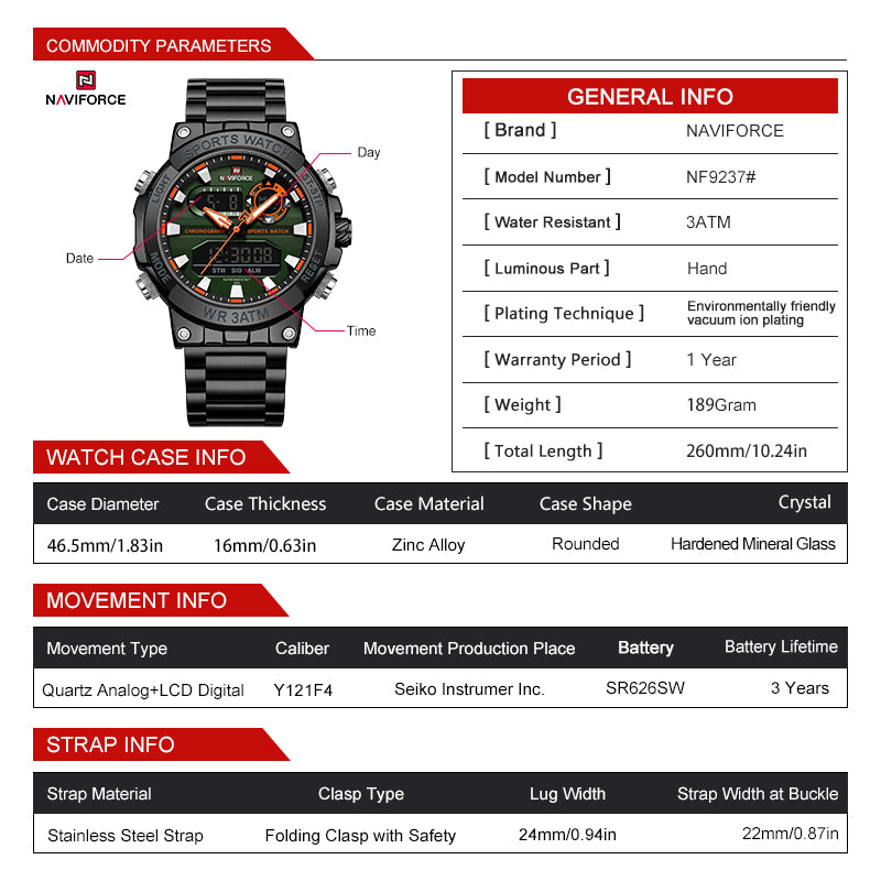 NAVIFORCE 9237 VARIOS