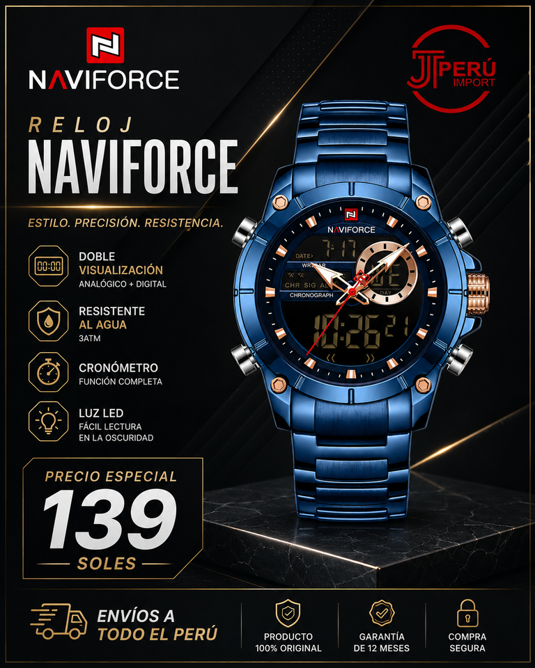 NAVIFORCE 9163 AZUL FB