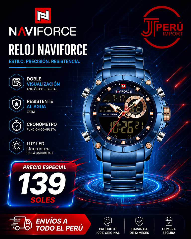 NAVIFORCE 9163 AZUL FB