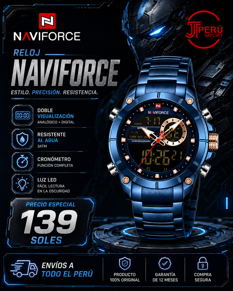 NAVIFORCE 9163 AZUL FB