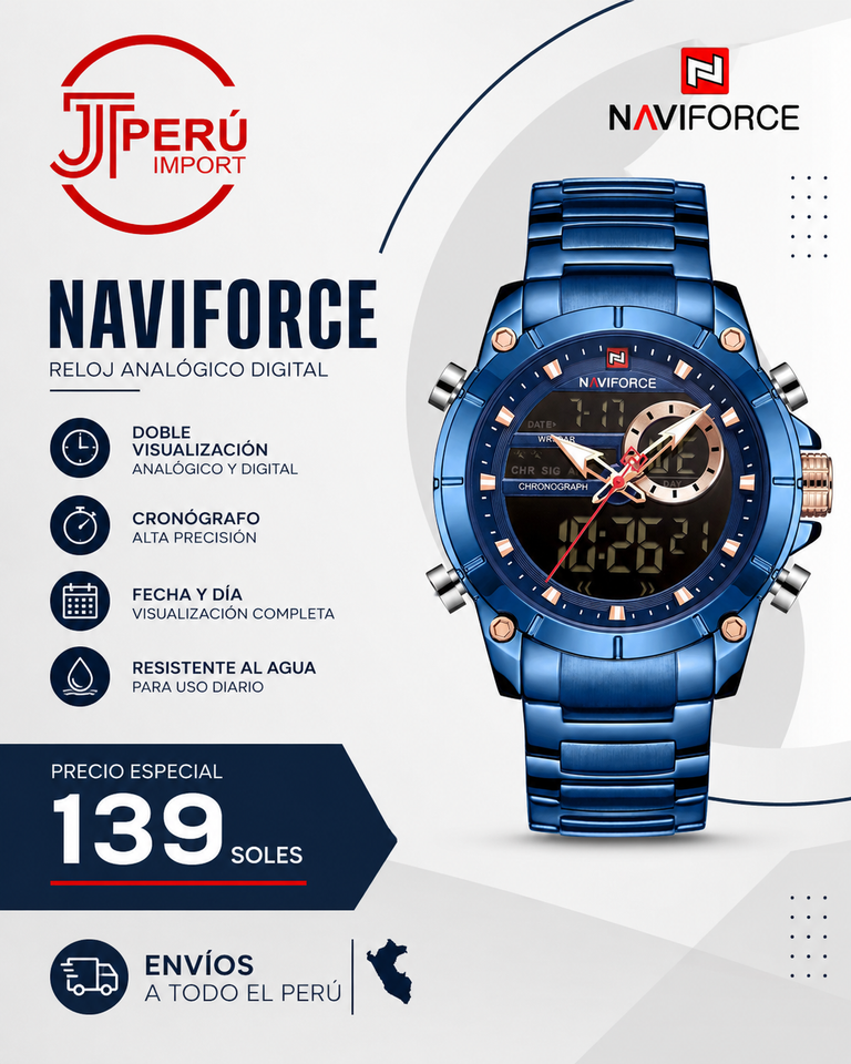 NAVIFORCE 9163 AZUL FB