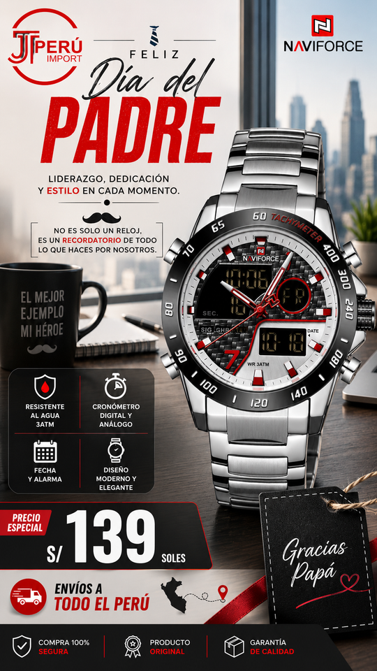 RELOJ NAVIFORCE 9171 SILVER R - FB