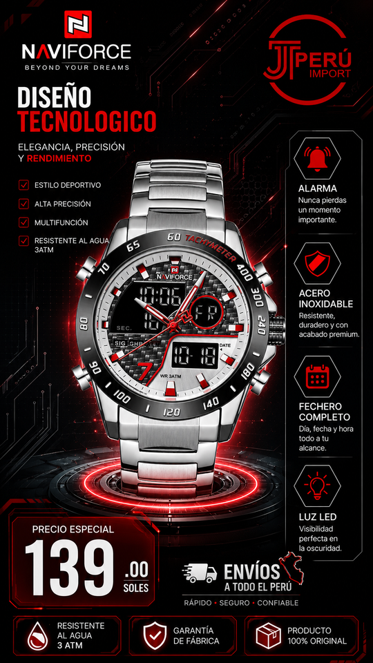 RELOJ NAVIFORCE 9171 SILVER R - FB