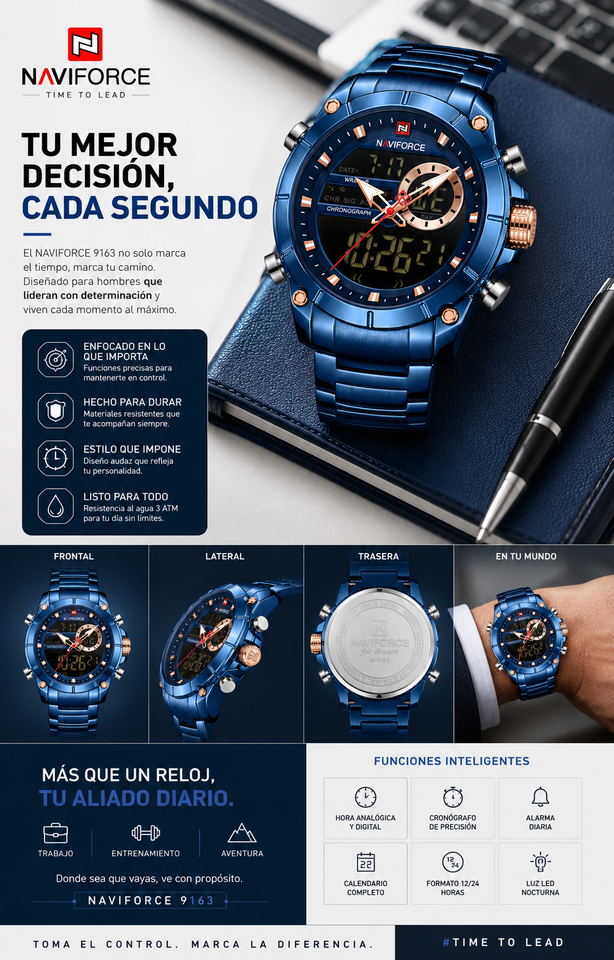 NAVIFORCE 9163 AZUL FB