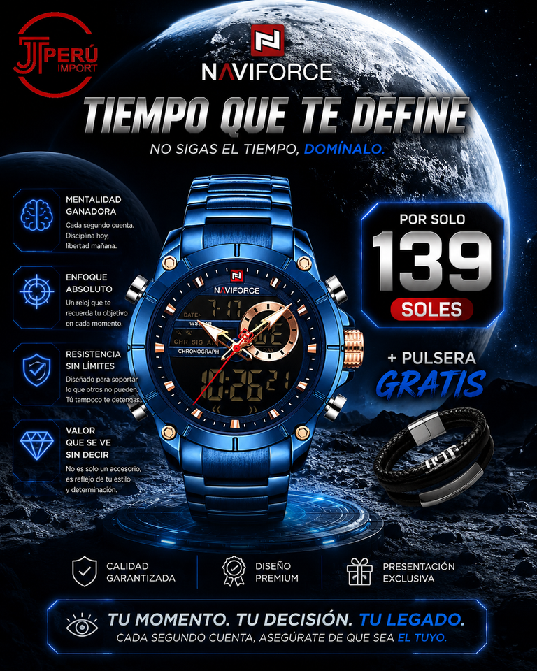 NAVIFORCE 9163 AZUL FB