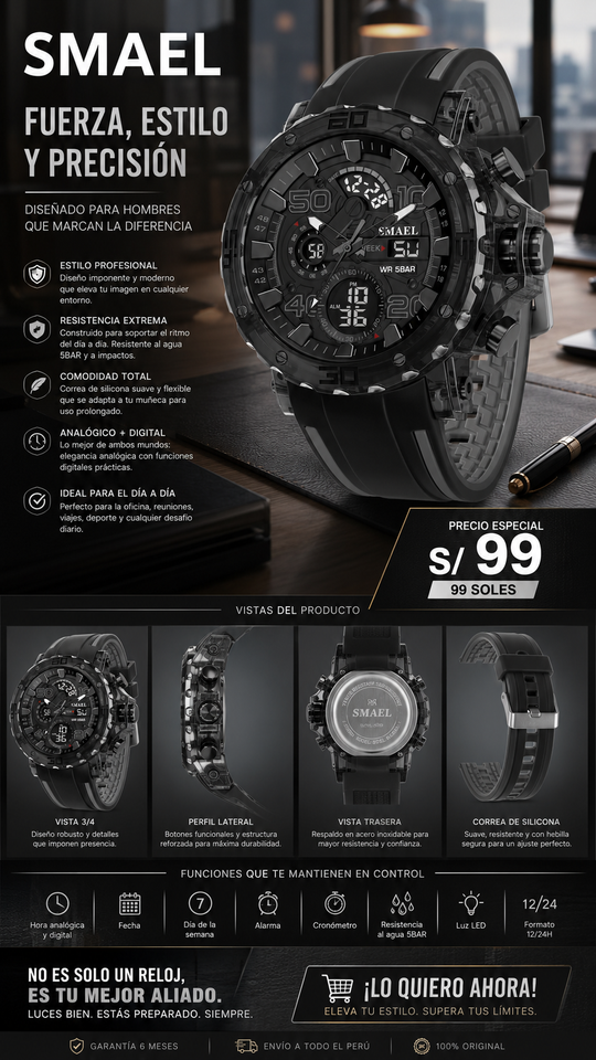 SMAEL 8136 BLACK