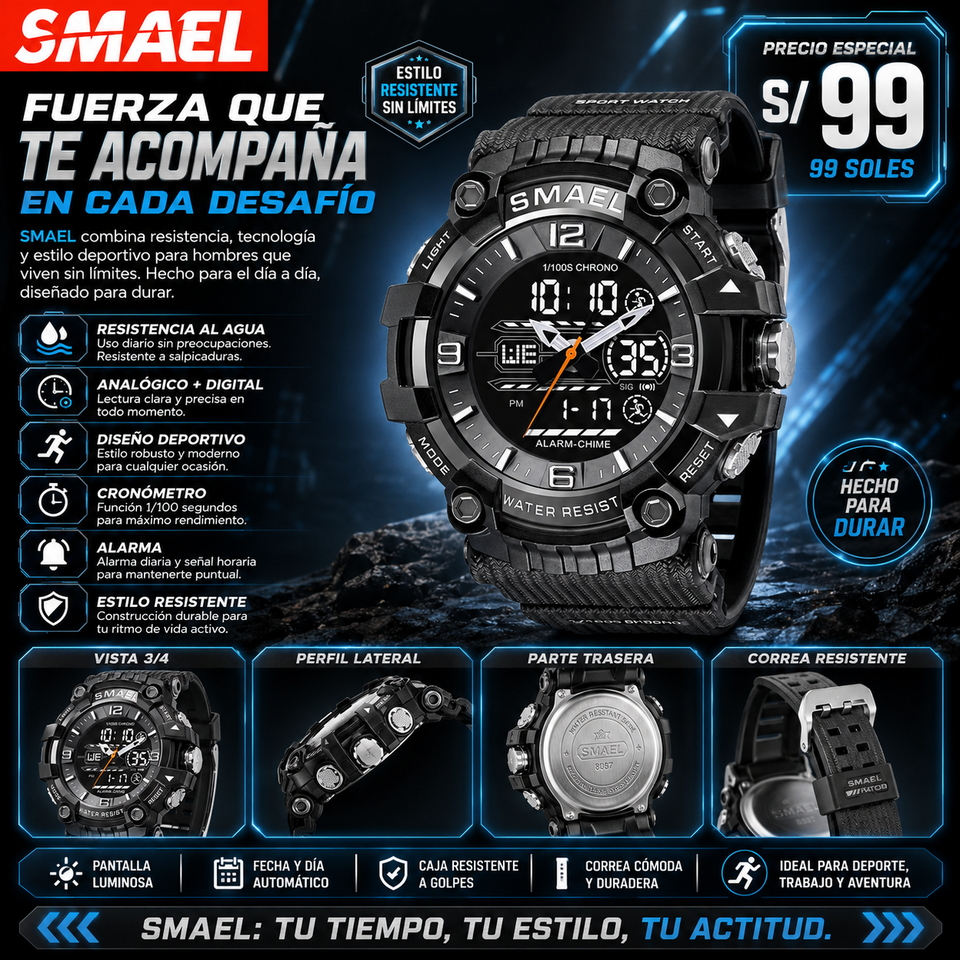 SMAEL 8092 BLACK