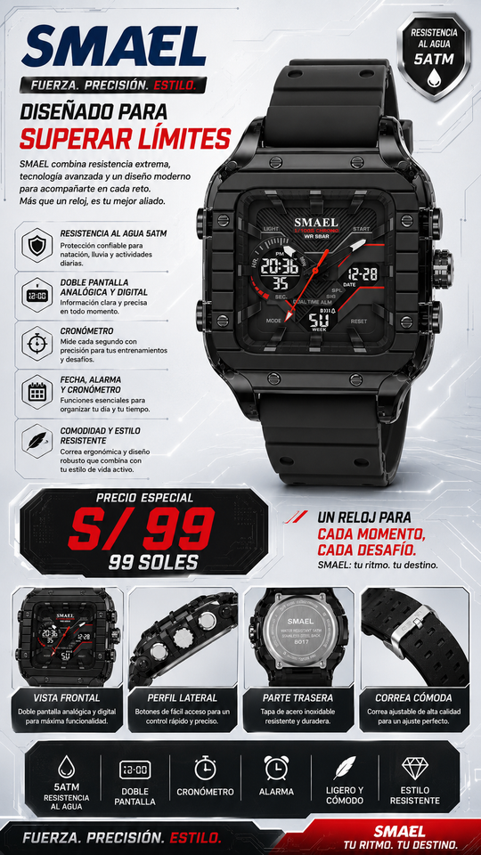 SMAEL  8133 BLACK