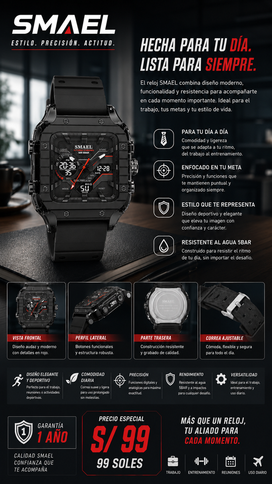 SMAEL  8133 BLACK