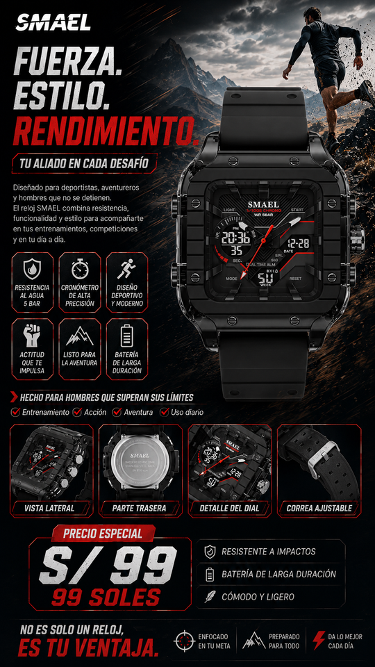 SMAEL  8133 BLACK