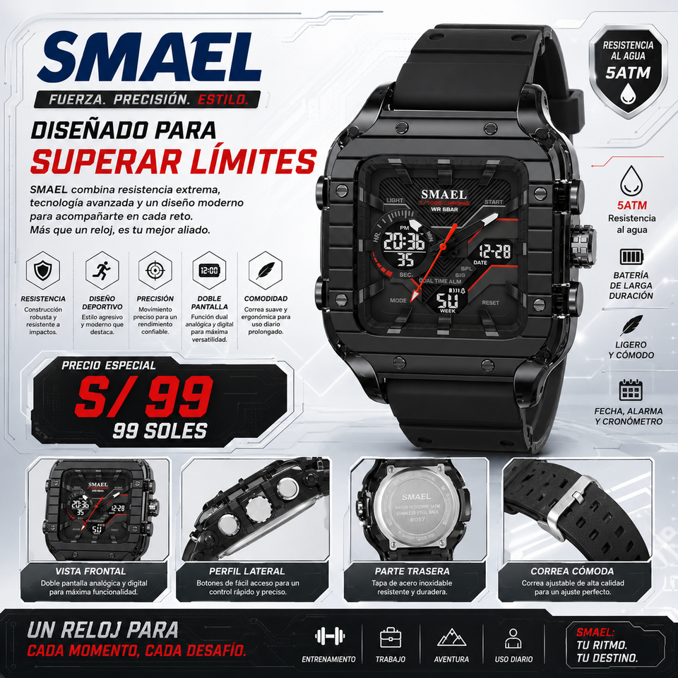 SMAEL  8133 BLACK