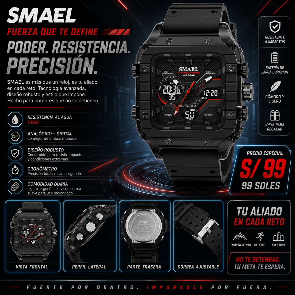 SMAEL  8133 BLACK
