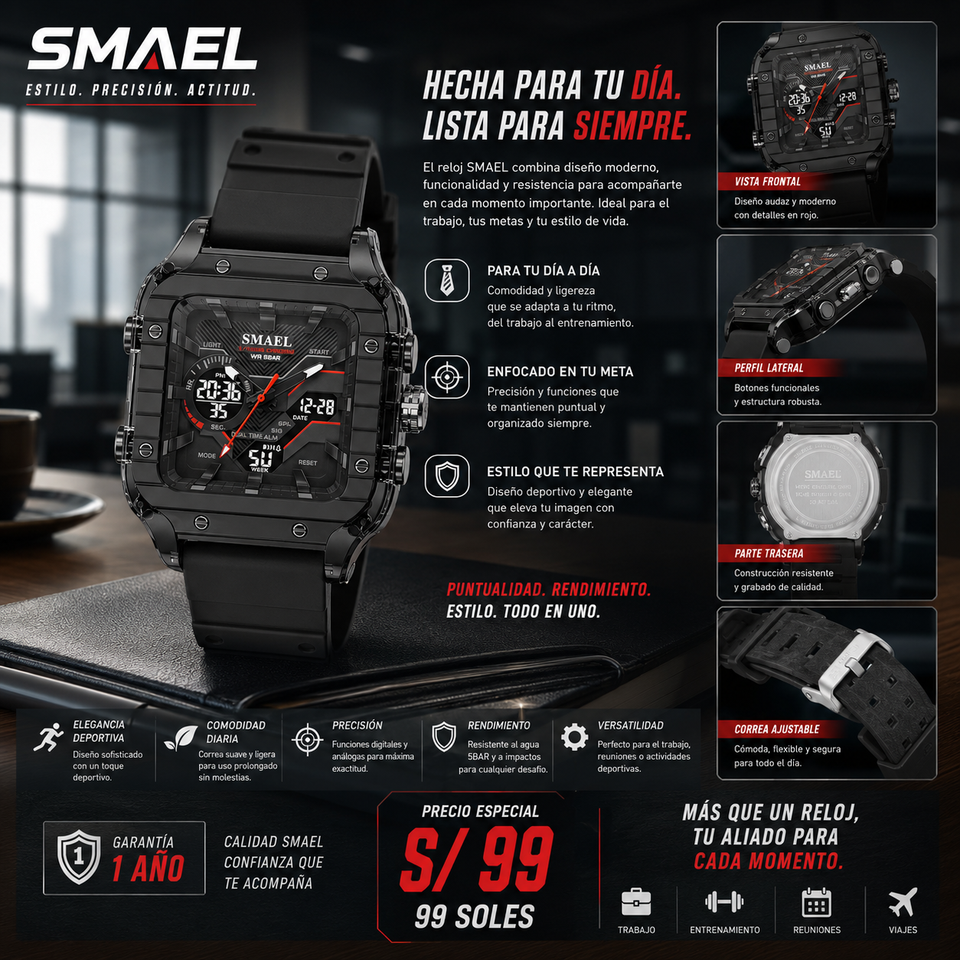 SMAEL  8133 BLACK