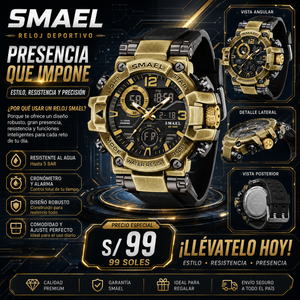 SMAEL 8110 GOLD BLACK