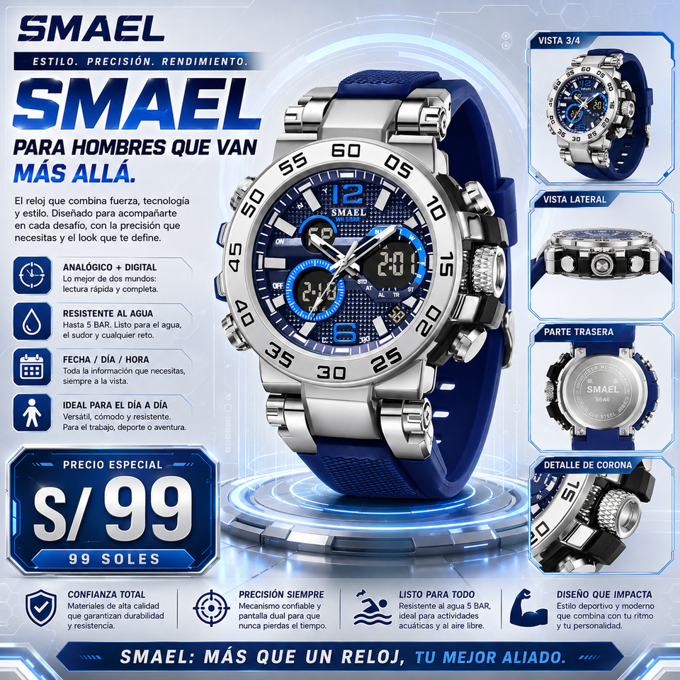 SMAEL 8106 SILVER BL