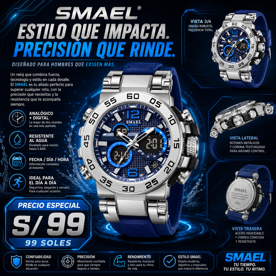 SMAEL 8106 SILVER BL