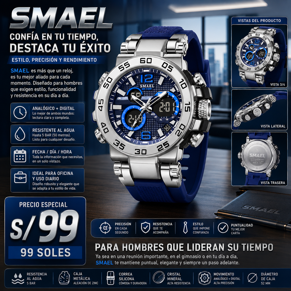 SMAEL 8106 SILVER BL