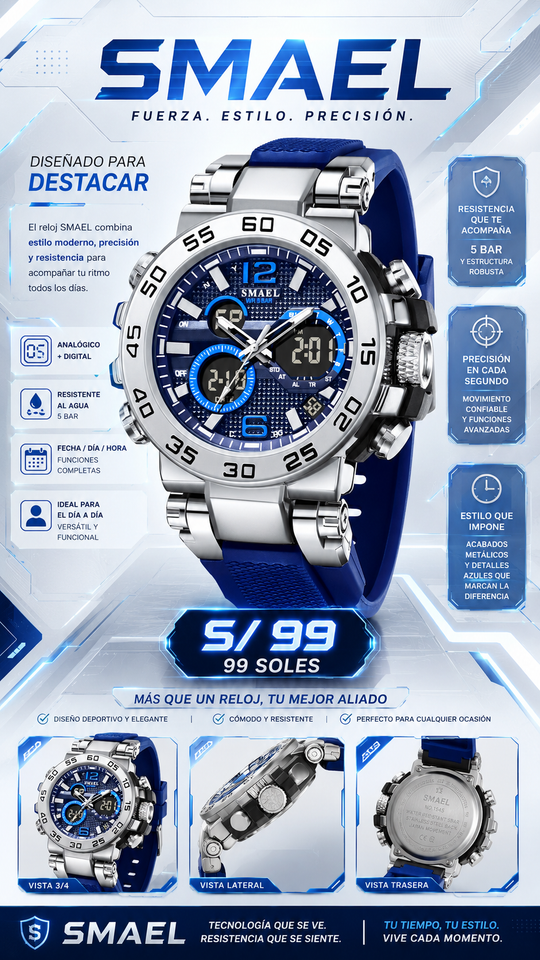 SMAEL 8106 SILVER BL