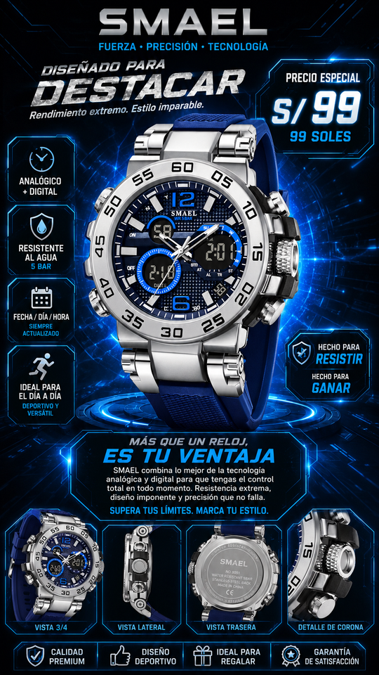 SMAEL 8106 SILVER BL