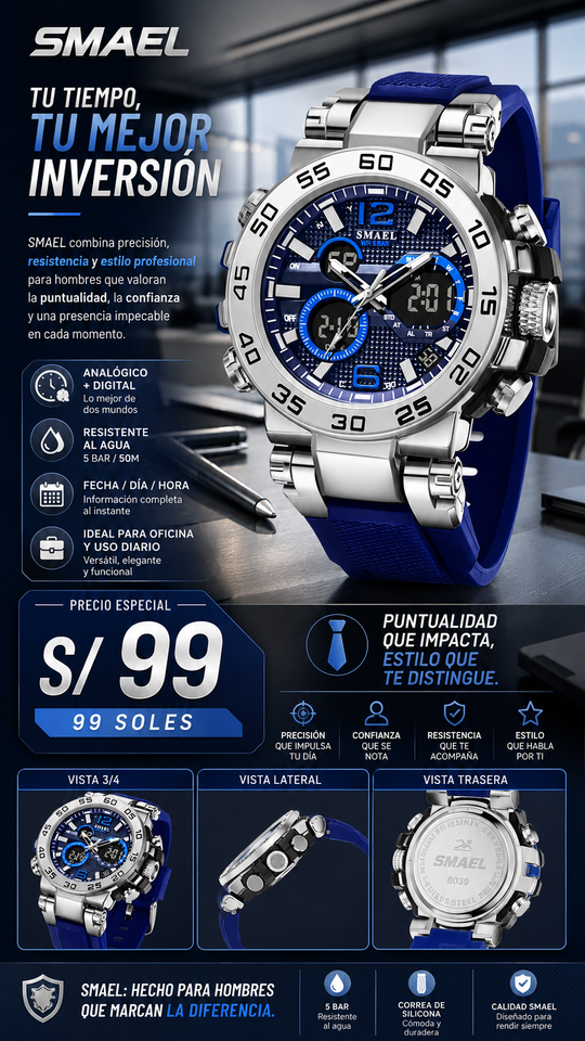 SMAEL 8106 SILVER BL