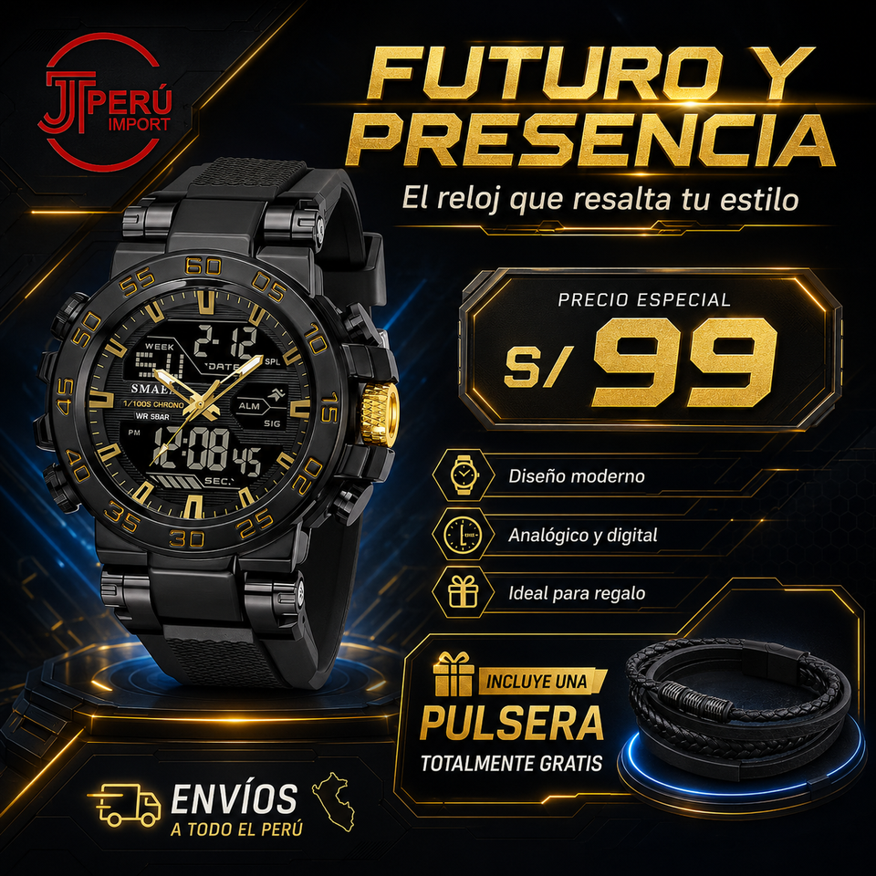 SMAEL 8139 GOLD BLACK