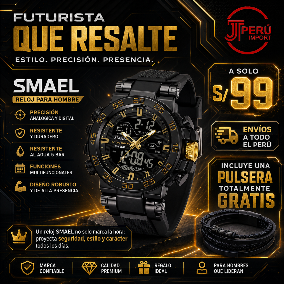 SMAEL 8139 GOLD BLACK