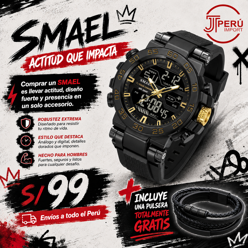 SMAEL 8139 GOLD BLACK