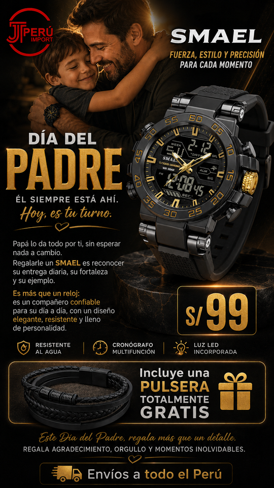 SMAEL 8139 GOLD BLACK
