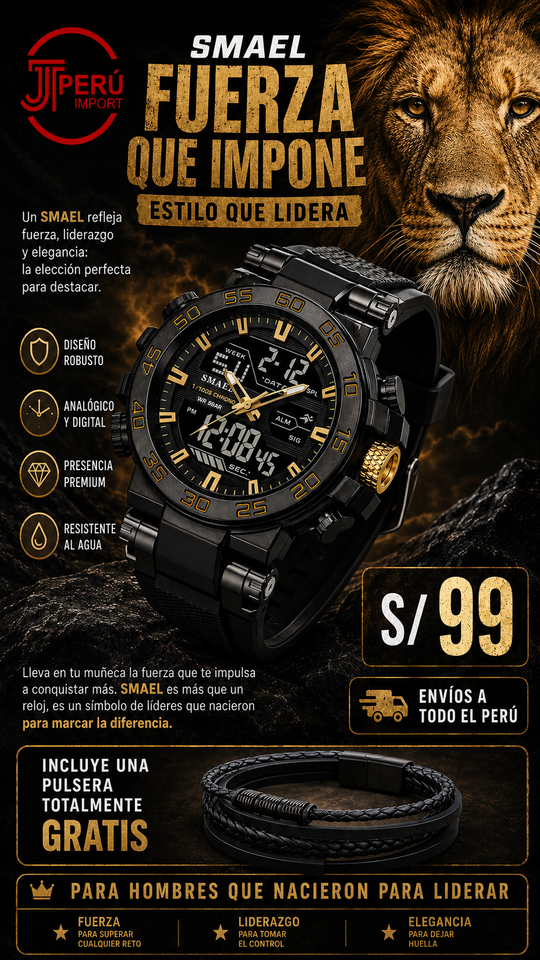 SMAEL 8139 GOLD BLACK