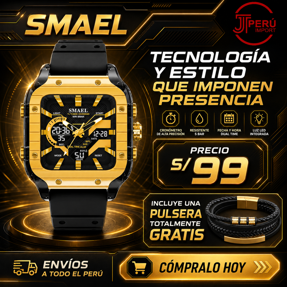 SMAEL 8133 GOLD BLACK