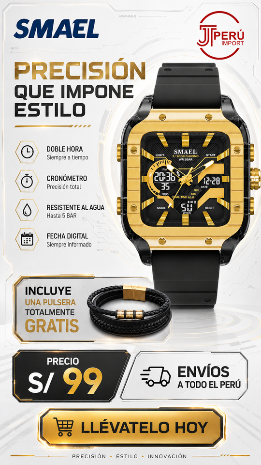 SMAEL 8133 GOLD BLACK