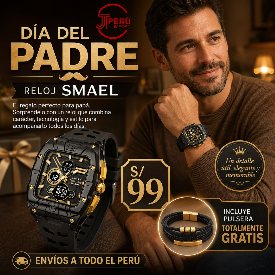 SMAEL 8135 GOLD BLACK