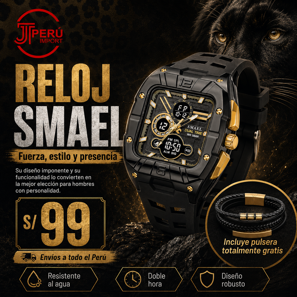 SMAEL 8135 GOLD BLACK