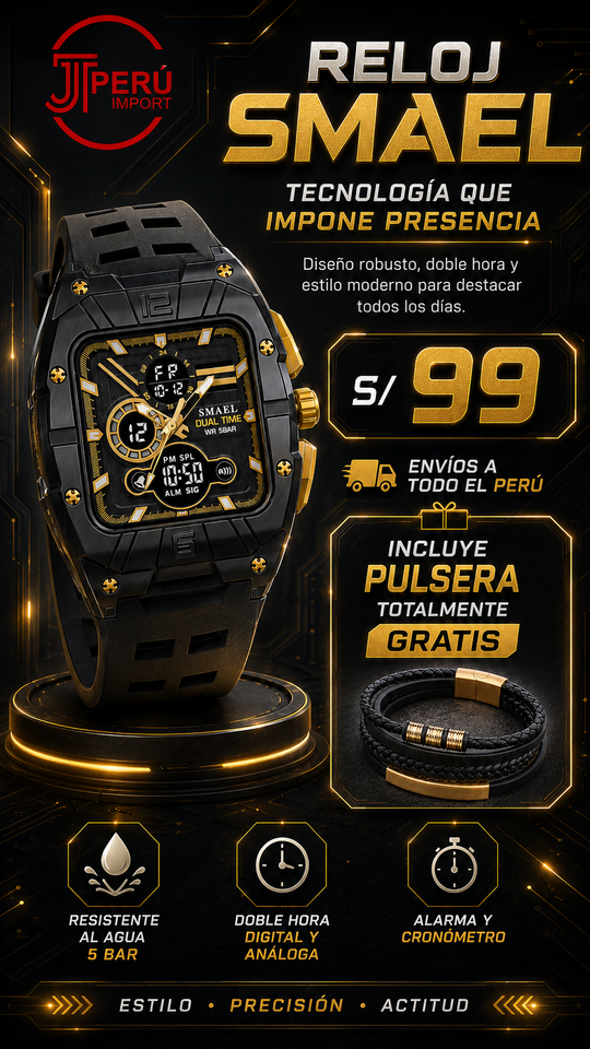 SMAEL 8135 GOLD BLACK