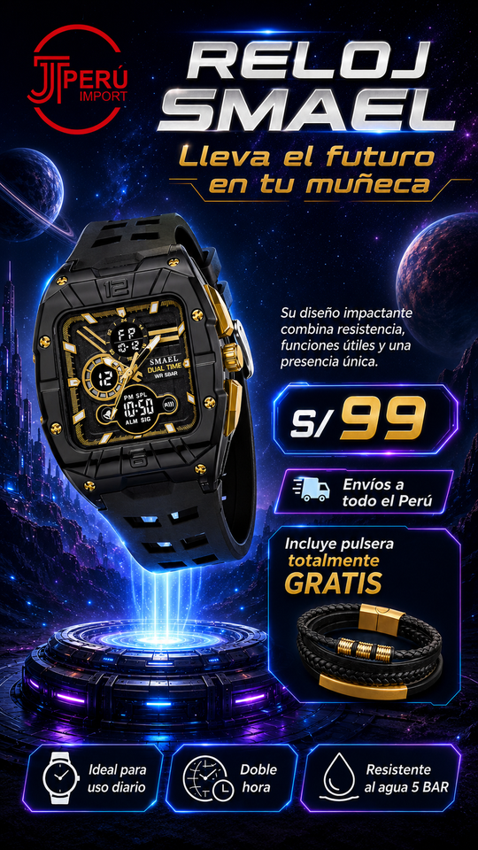 SMAEL 8135 GOLD BLACK