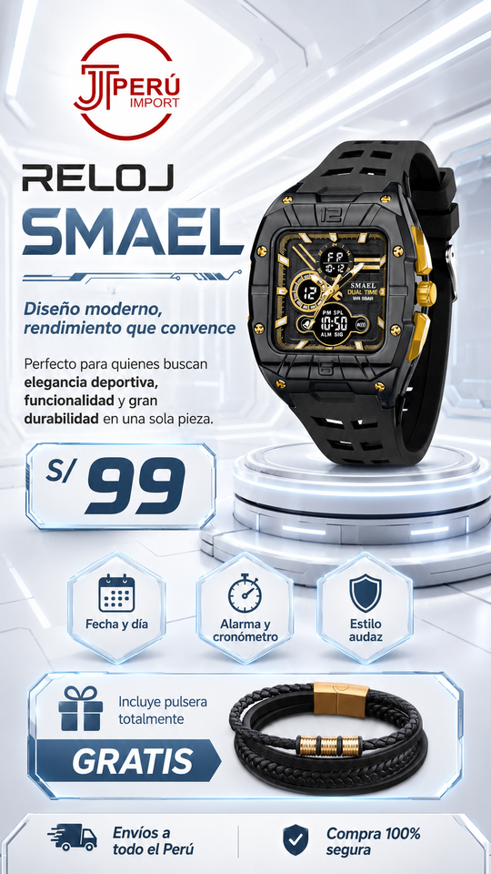 SMAEL 8135 GOLD BLACK