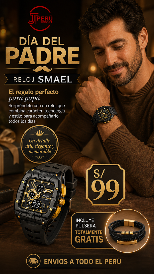 SMAEL 8135 GOLD BLACK