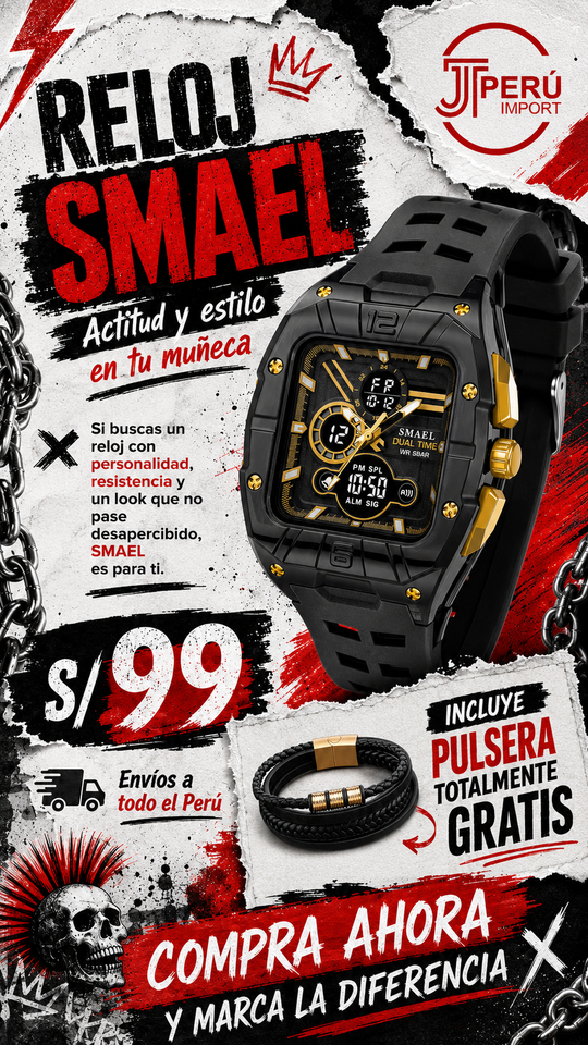 SMAEL 8135 GOLD BLACK