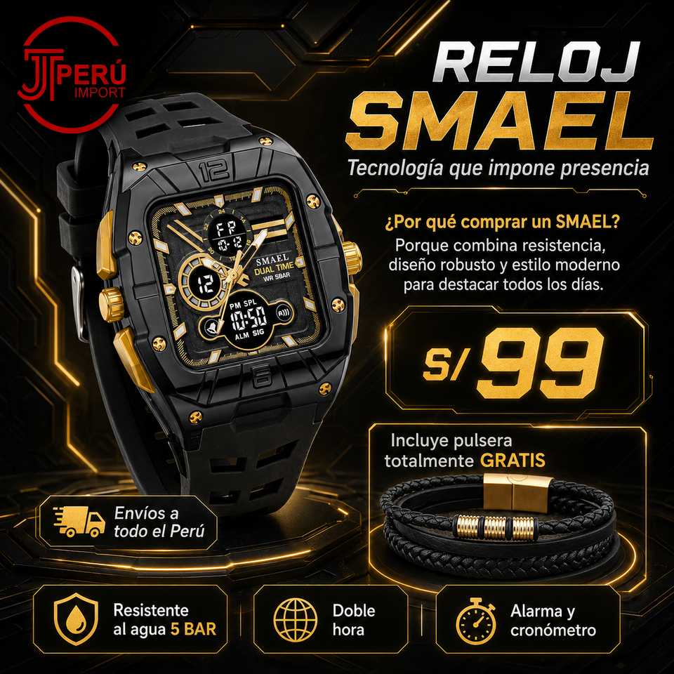 SMAEL 8135 GOLD BLACK