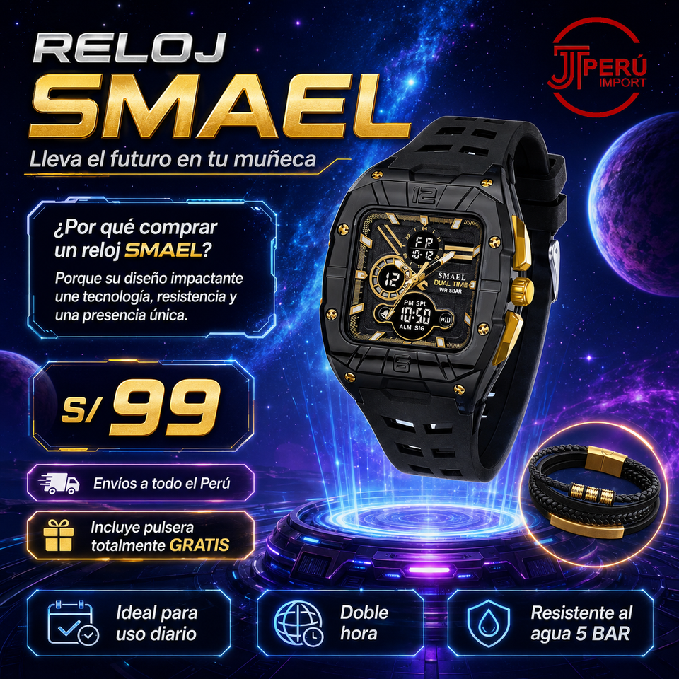 SMAEL 8135 GOLD BLACK