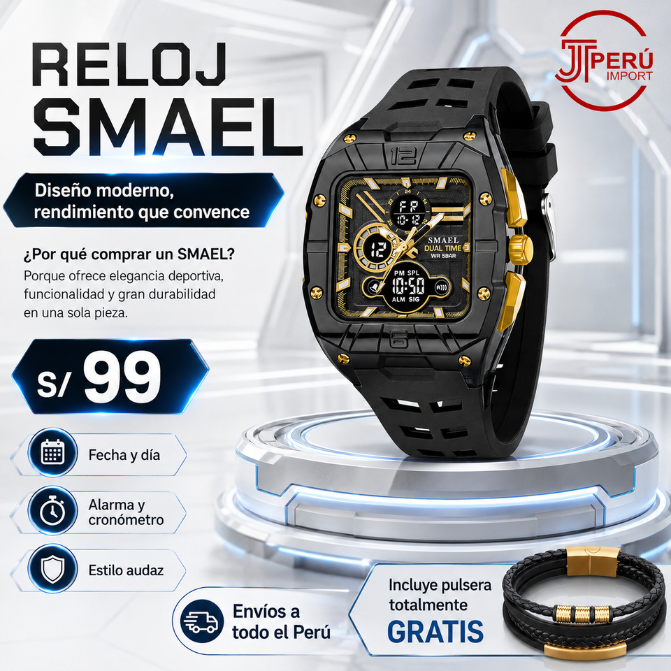 SMAEL 8135 GOLD BLACK