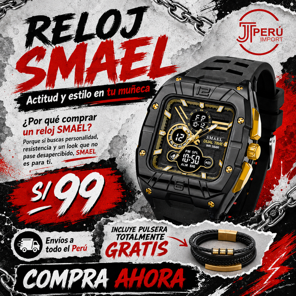 SMAEL 8135 GOLD BLACK