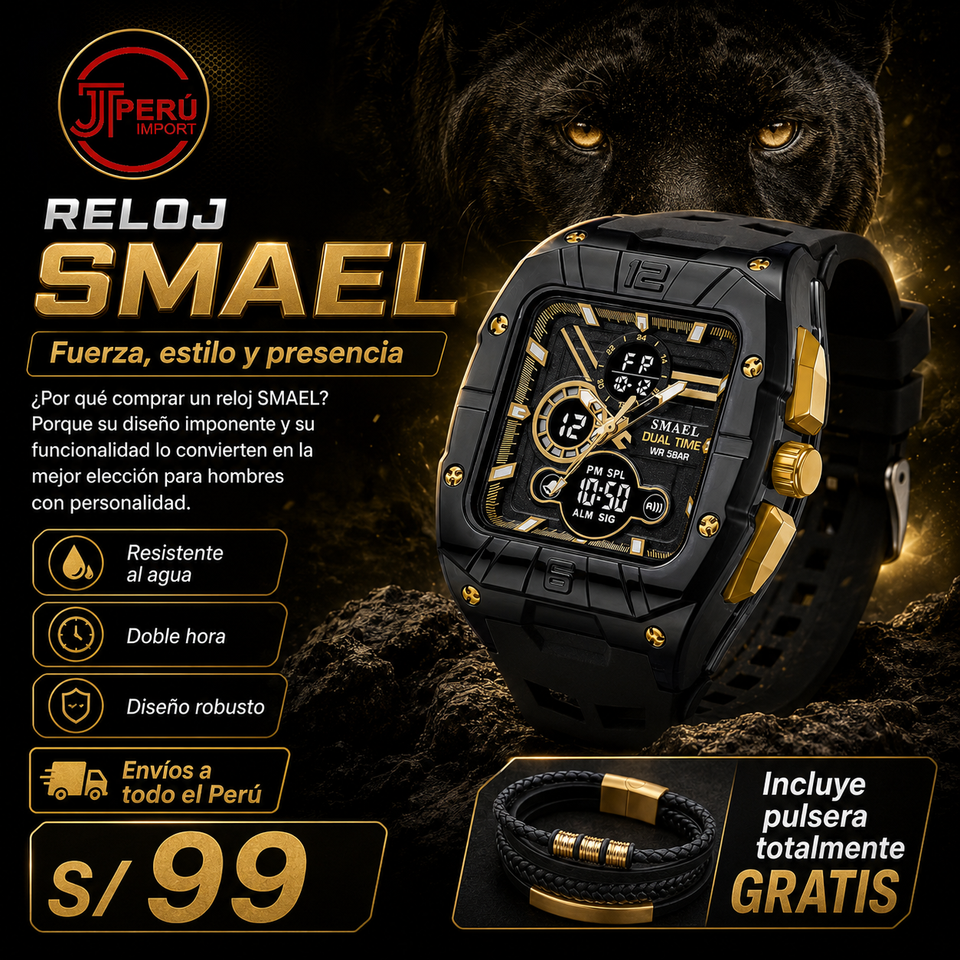 SMAEL 8135 GOLD BLACK