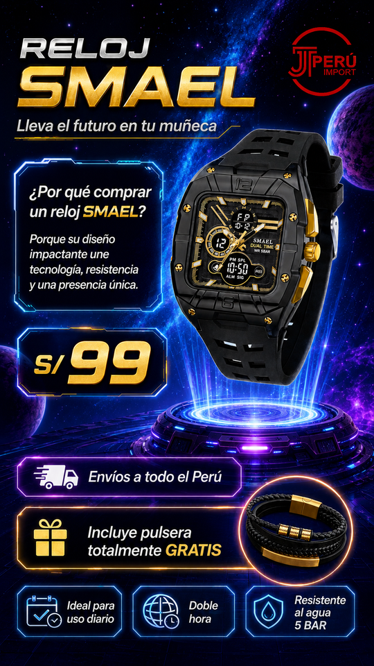 SMAEL 8135 GOLD BLACK
