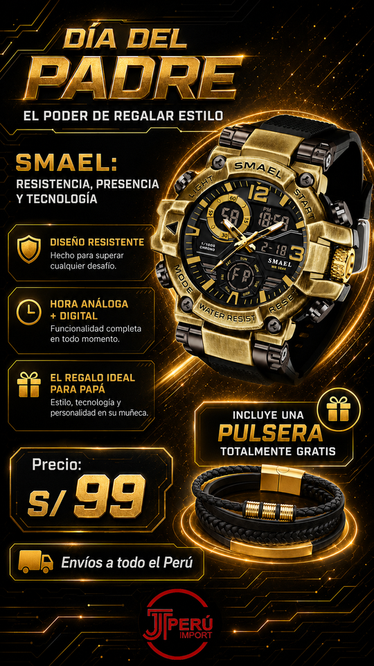 SMAEL 8110 GOLD BLACK