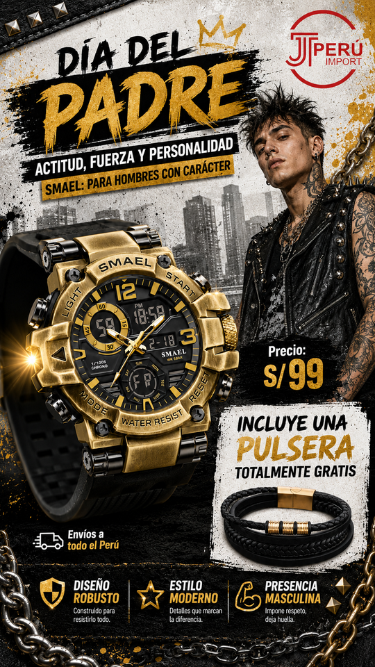 SMAEL 8110 GOLD BLACK