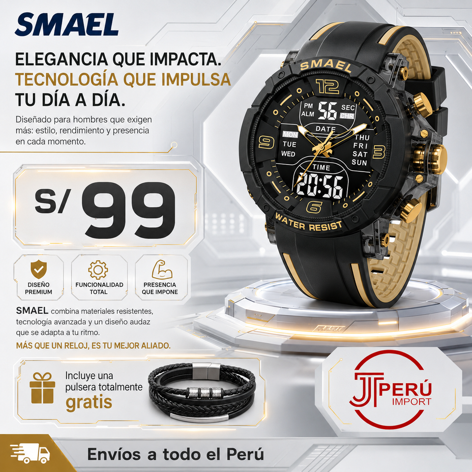 SMAEL 8140 GOLD BLACK