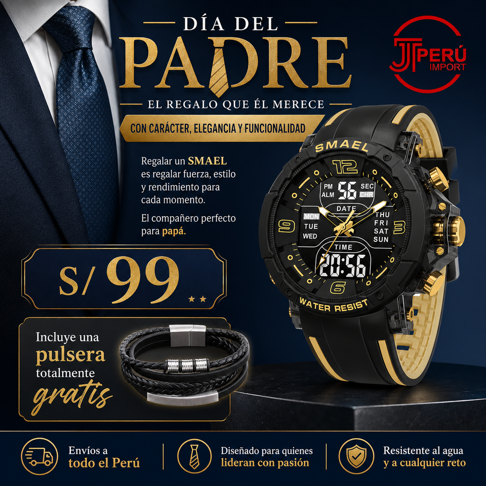SMAEL 8140 GOLD BLACK