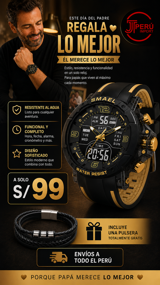SMAEL 8140 GOLD BLACK
