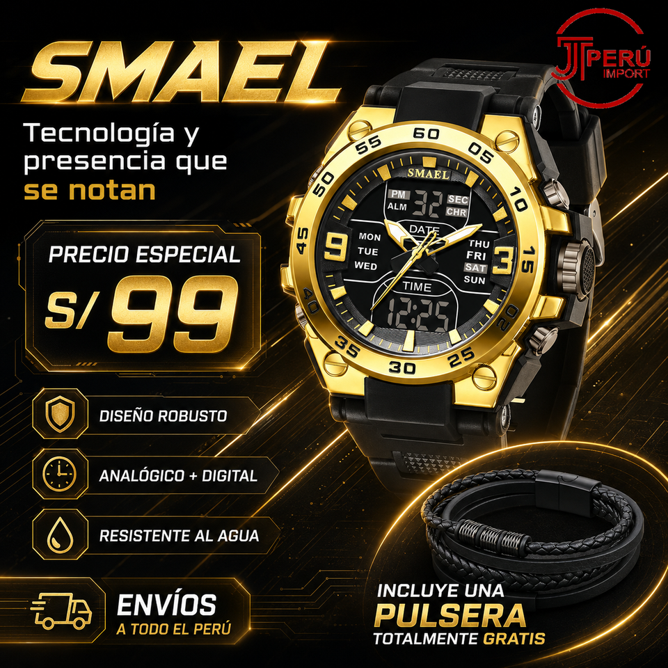 SMAEL 8138 GOLD BLACK